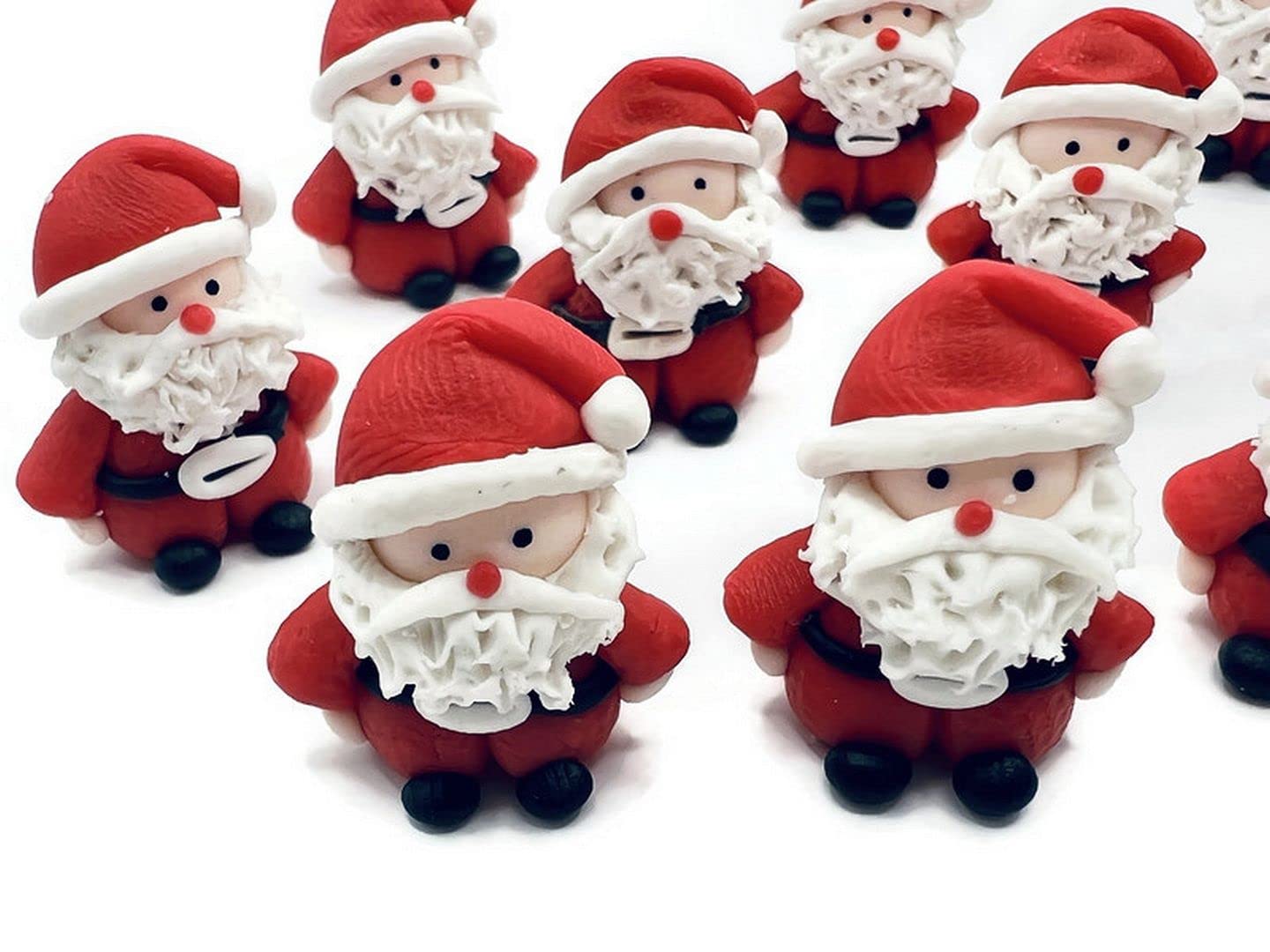 Lot of 10 Miniature Santa Animals Dollhouse Santa Figure Fairy Garden Décor Furniture DIY Supply KMA011