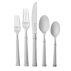 henckels plaza flatware set, 65-pc, stainless steel