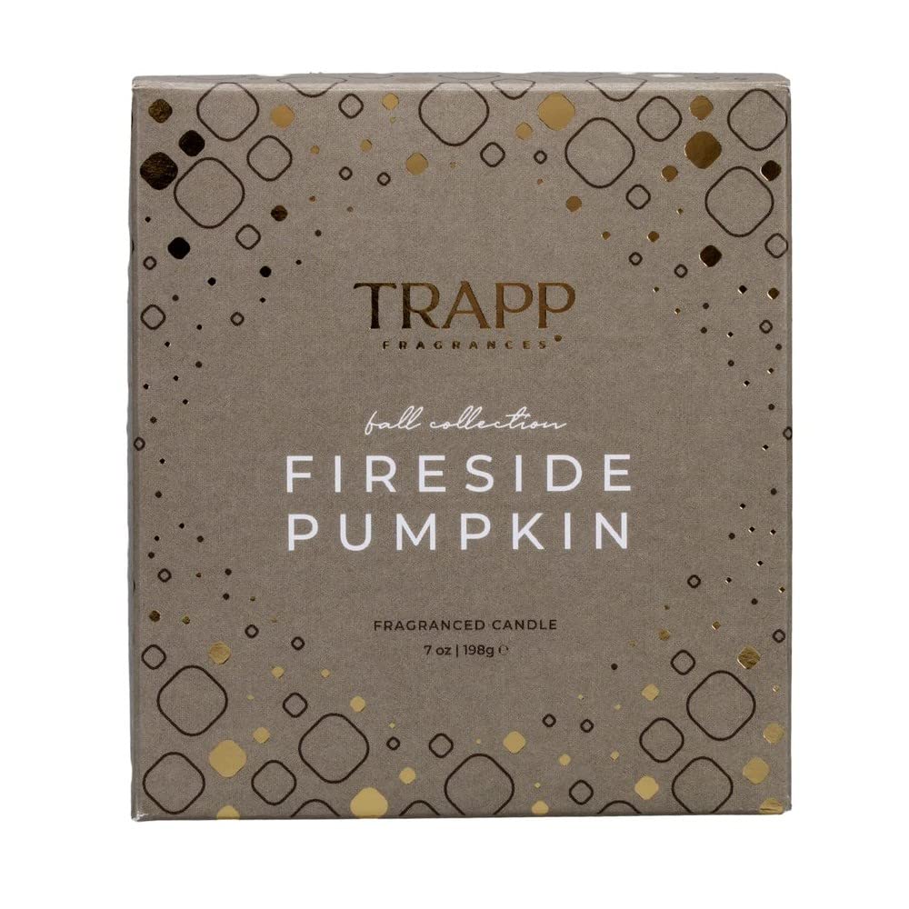 Trapp No. 94 - Fireside Pumpkin - 7 oz. Signature Candle - Aromatic Home Fragrance with Seasonal Scent of New England Pumpkin, Smoky Spices, & Smoldering Coals Notes - Petrolatum Wax