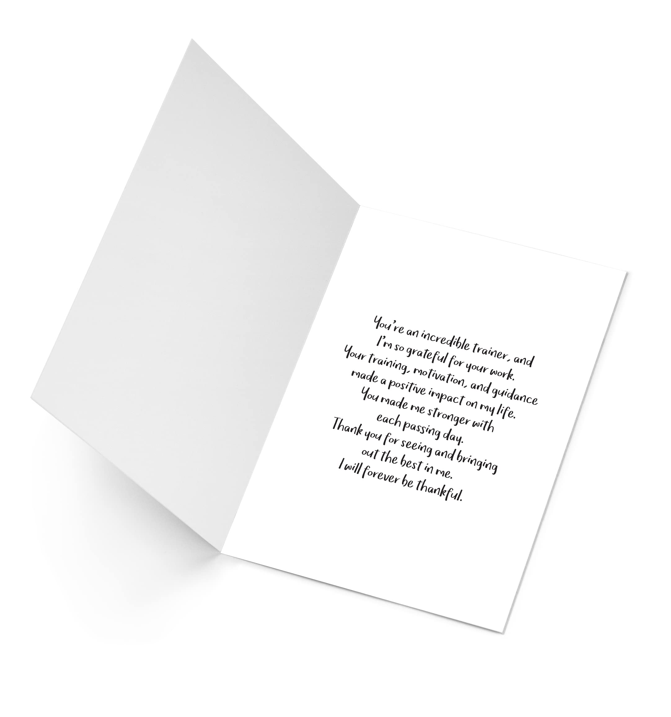 Sole Inspired Personal Trainer Thank you Card | Fitness Card