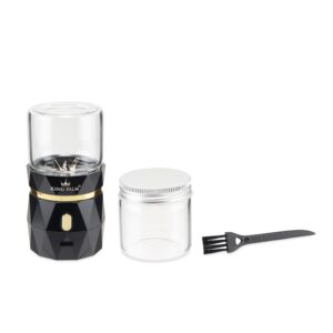 King Palm Electric Spice Grinder - USB Rechargeable Electronic Grinder - Extra Storage Jar w/Lid - Automatic Spice Mill