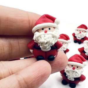 Lot of 10 Miniature Santa Animals Dollhouse Santa Figure Fairy Garden Décor Furniture DIY Supply KMA011