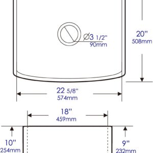 ALFI brand ABFC2420-W Kitchen Sink, White