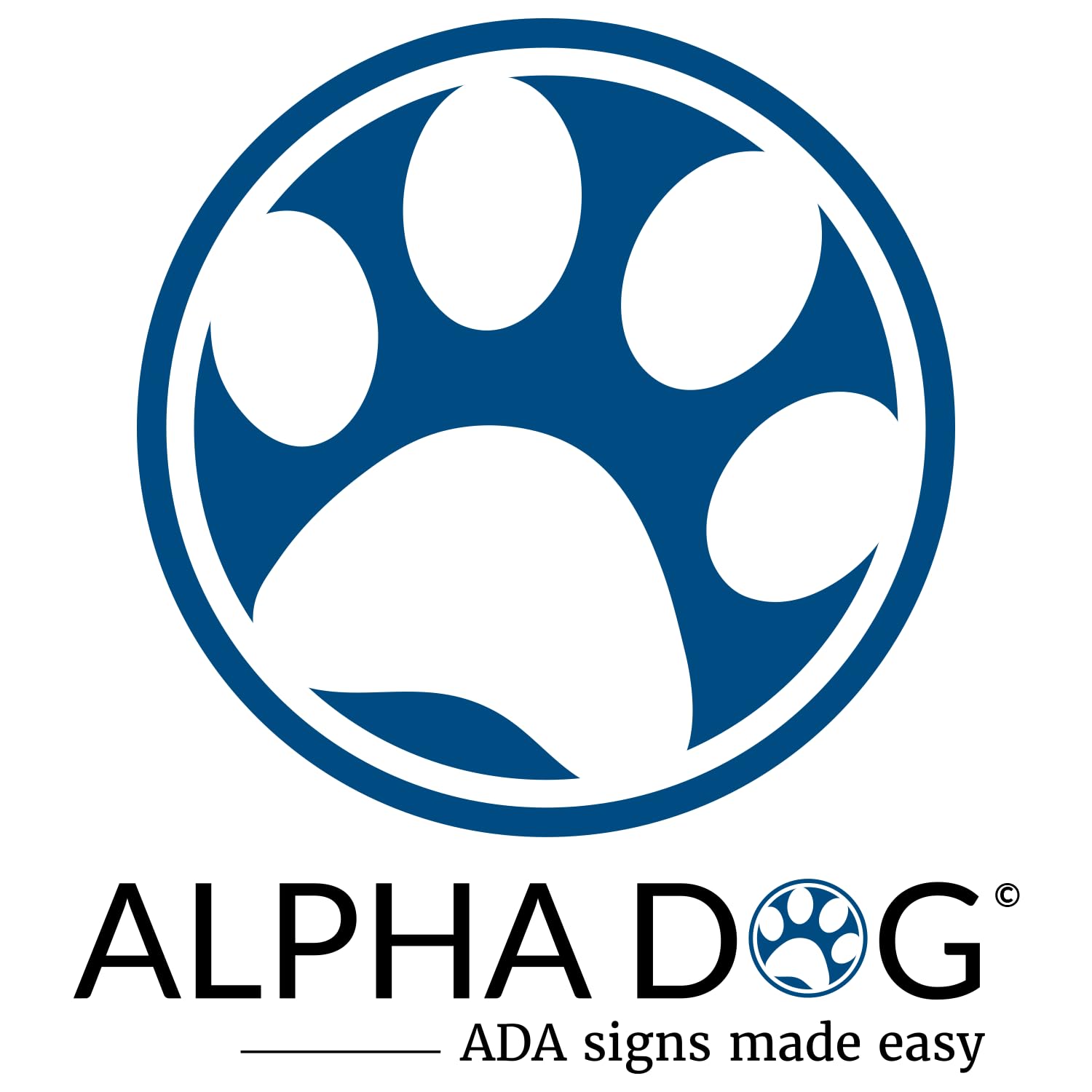 ALPHA DOG ADA SIGNS - Exit Route Sign with Braille for Your Business, 5x6 Inch, ADA Compliant, Indoor or Outdoor, Easy Installation, Made in the USA, Blue