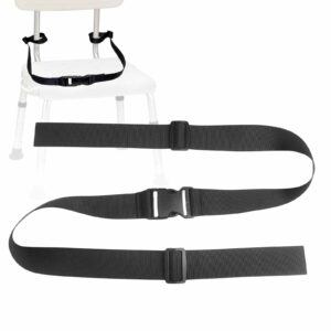 shower chair anti-slip belt, universal bath bench or stool protective buckle strap bathroom nursing care supply for elderly, disabled, patient