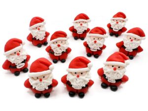 lot of 10 miniature santa animals dollhouse santa figure fairy garden décor furniture diy supply kma011