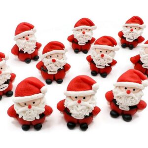 Lot of 10 Miniature Santa Animals Dollhouse Santa Figure Fairy Garden Décor Furniture DIY Supply KMA011