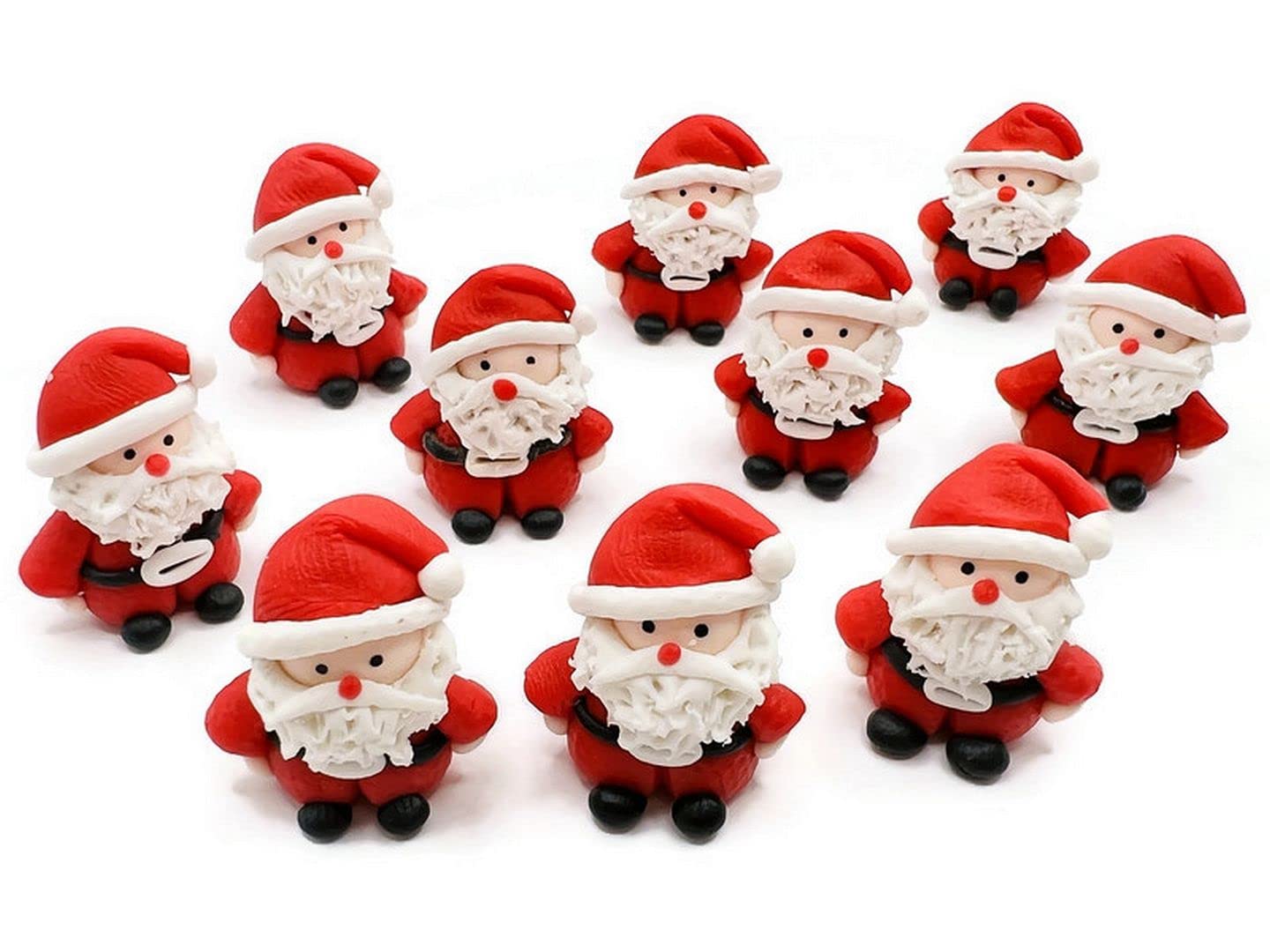 Lot of 10 Miniature Santa Animals Dollhouse Santa Figure Fairy Garden Décor Furniture DIY Supply KMA011