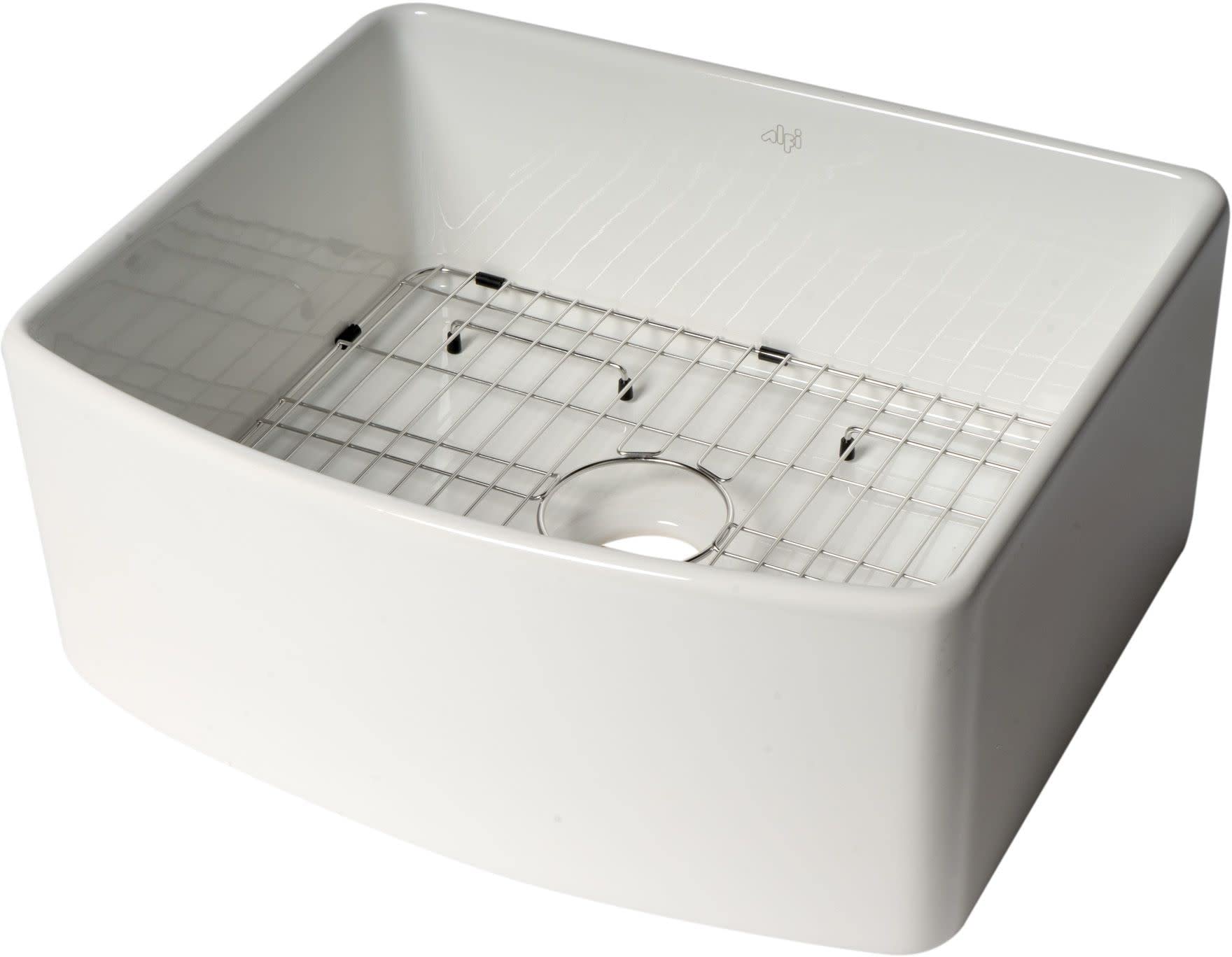 ALFI brand ABFC2420-W Kitchen Sink, White