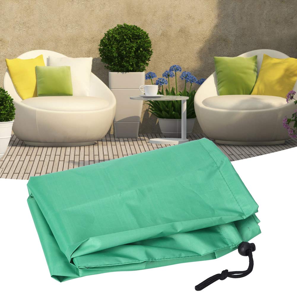 Milltrip Patio Furniture Covers, 18 inch Waterproof Outdoor Table Chair Covers, 210D Oxford Cloth Outdoor Furniture Cover Dust Proof (Green)