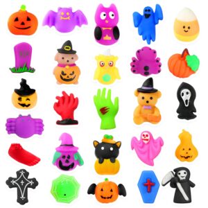 LIAM&AVA Halloween Squishy Toys, 26 PCS Halloween Mochi Squishies Bulk Toy for Girls Boys Kids, Halloween Party Favors, Halloween Trick or Treat Goodie Bags Filler Gifts Decorations