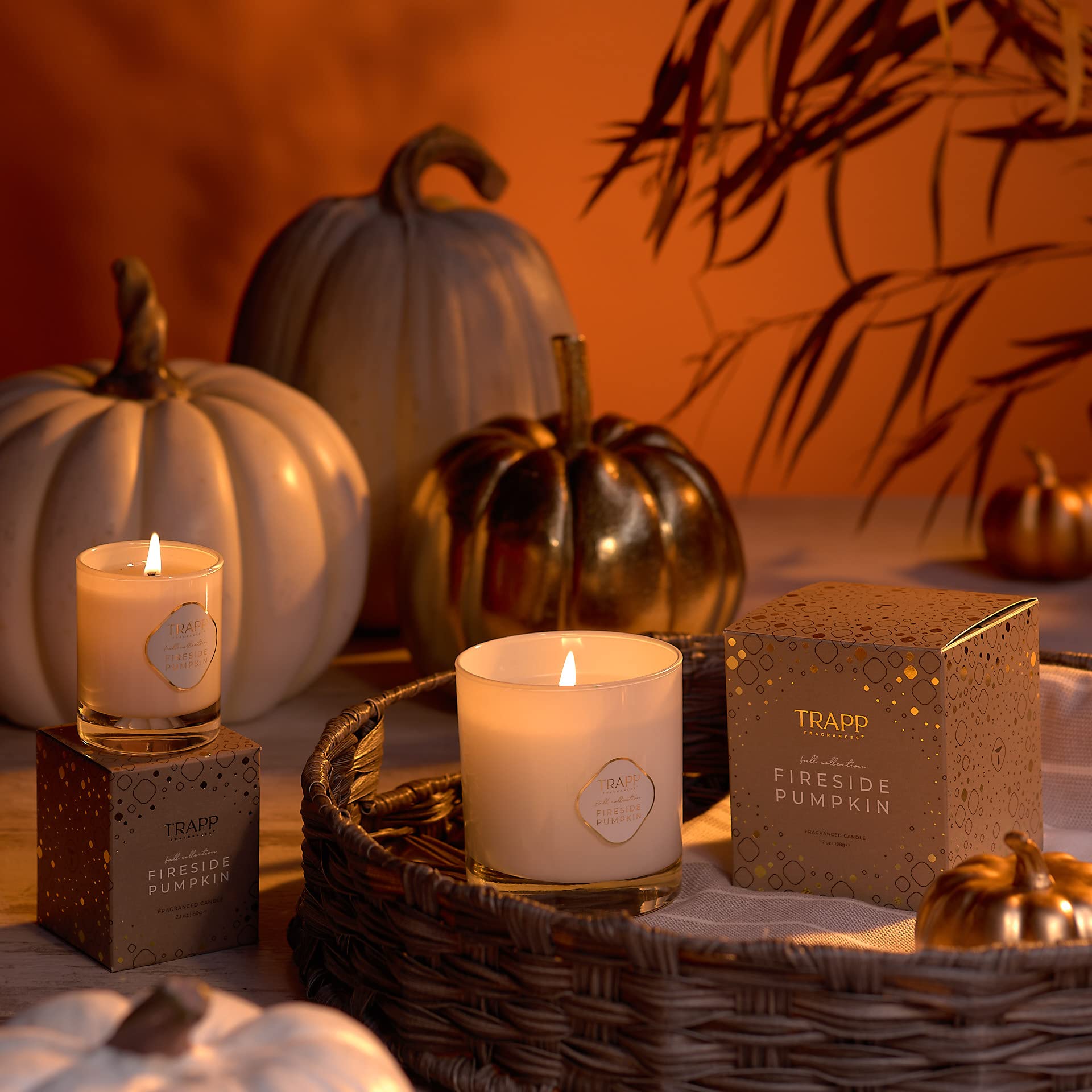 Trapp No. 94 - Fireside Pumpkin - 7 oz. Signature Candle - Aromatic Home Fragrance with Seasonal Scent of New England Pumpkin, Smoky Spices, & Smoldering Coals Notes - Petrolatum Wax