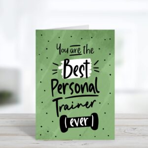 Sole Inspired Personal Trainer Thank you Card | Fitness Card