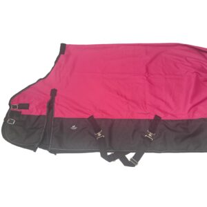 TGW RIDING Comfitec Essential Standard Neck Horse Turnout Sheet 1200D Waterproof and Breathable Horse Rain Sheet More Colors Lite (82”, Hot Pink)