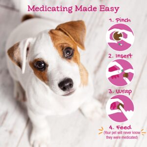 Riley's Pill Wrap for Dogs with Probiotics - Delicious Bacon Flavored Pill Paste for Dogs - Wrap Pills, Capsules, & Tablets in a Pocket or Pouch to Mask The Taste & Make Medication Time Easy - 4.2 oz