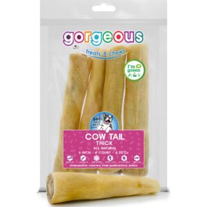 premium cow tail dog chews from grass-fed beef: high-protein, all-natural, nutrient-rich treats for dogs - long lasting satisfaction with dental health benefits - perfect for training and rewarding