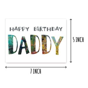 Happy Birthday Daddy - Daddy Birthday Card - Daddy Card - Card For Daddy Modern - Daddy Birthday Card - Card For Daddy