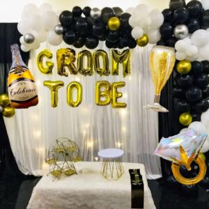 24 PCS Groom To Be Sash Groom To Be Decoration Groom To Be Balloons Groom To Be Groom To Be Banner Groom Team Party Decoration Groom Party Supplies