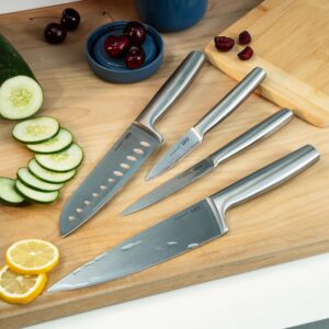 Berghoff Legacy Stainless Steel Paring Knife 3.5", Sharp Blade, Ergonomic Hollow Handle, Cutting Slicing Peeling Fruit Vegetable Fish, Seamless Construction