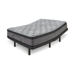 Signature Design by Ashley King Size Augusta2 Mattress 12 Inch Euro Pillow Top Hybrid Mattress with Lumbar Support Gel Memory Foam