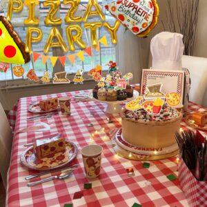 17 PCS Pizza Party Decoration Pizza Party Favors Pizza Party Supplies Pizza Party Birthday Decoration Pizza Balloon Slice Pizza Kids Party Balloons