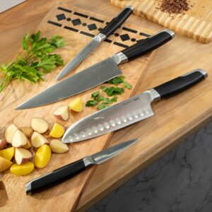 Berghoff Graphite Paring Knife 3.5", Stainless Steel Sharp Blade, Soft-touch Handle, Cutting Slicing Peeling Fruit Vegetable Fish, Well Balanced