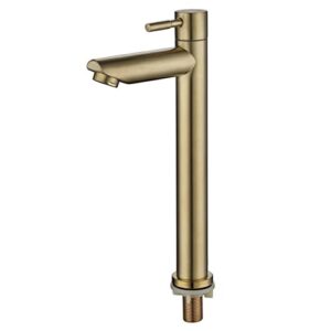 brushed gold bathroom basin single hole cold handle shower head faucet bath for kitchen sink water tap sus304 toilet hardware,single cold(l),china