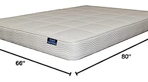 Triad Organic 7 inch RV Latex Mattress, Medium Comfort with Premium Organic Cotton and Wool Quilted Cover, Olympic Queen (66x80)