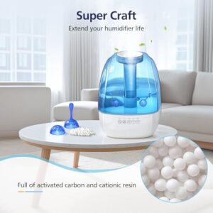 12 Pack Universal Humidifier Tank Cleaner Demineralization Cleaning Ball for All Humidifiers and Fish Tank, Demineralization Cartridge for humidifier, Purifies Water Eliminates White Dust and Odor