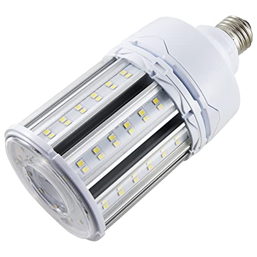 Satco S49392 Corncob LED HID Light Bulb, Medium Base, 36W, 35000 Hour Rating, 4968L, Natural Light