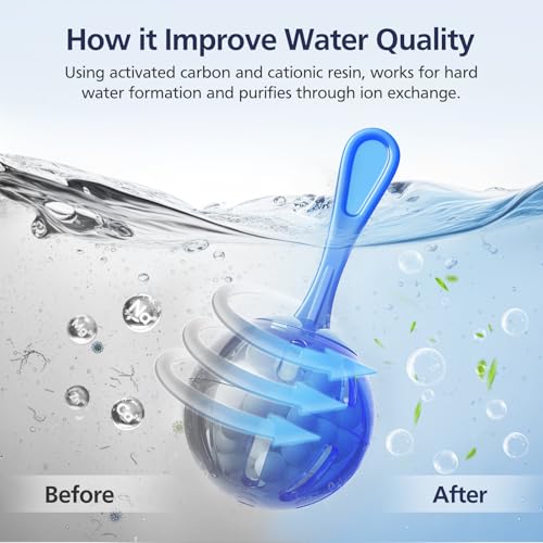 12 Pack Universal Humidifier Tank Cleaner Demineralization Cleaning Ball for All Humidifiers and Fish Tank, Demineralization Cartridge for humidifier, Purifies Water Eliminates White Dust and Odor