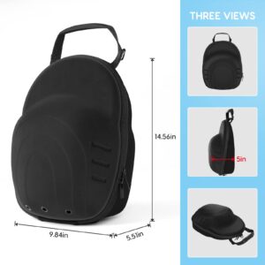 MOSLA Hat Case for Baseball Caps,Hat Carrier Travel Case Ball Cap Carrier Hat Box Organizer Carry On Hat Bag Backpack with Adjustable Shoulder Strap