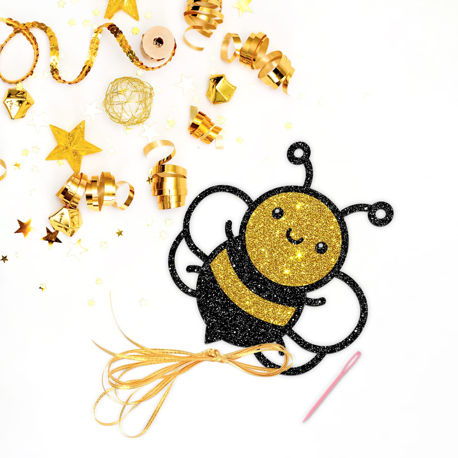 Dalaber What Will Baby Bee Banner, Bumble Bee Theme Baby Shower/Gender Reveal Party Decoration, What Will It Bee He or She Boy or Girl Sign Party Decor Banner Photo Booth Prop