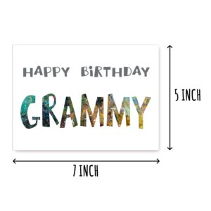 Happy Birthday Grammy - Grammy Birthday Card - Grammy Card - Card For Grammy Modern - Grammy Birthday Card - Card For Grammy