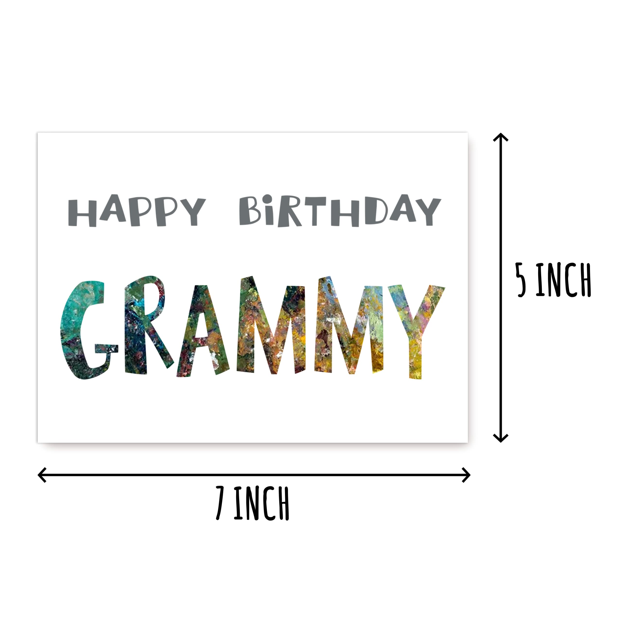 Happy Birthday Grammy - Grammy Birthday Card - Grammy Card - Card For Grammy Modern - Grammy Birthday Card - Card For Grammy