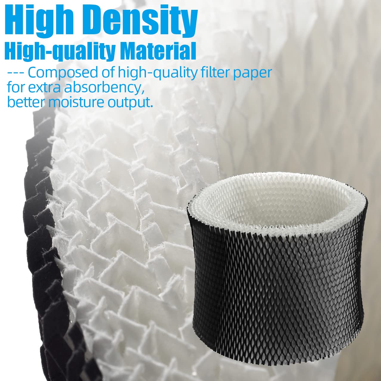 Alocs HWF75 Humidifier Filter D Replacement for Holmes - HM3500 HM3600 HM3650 HM3655 HM3656; Honey-well HCM6009; Sunbeam SCM3501 SCM3609 SCM3755C humidifier (2 Pack)