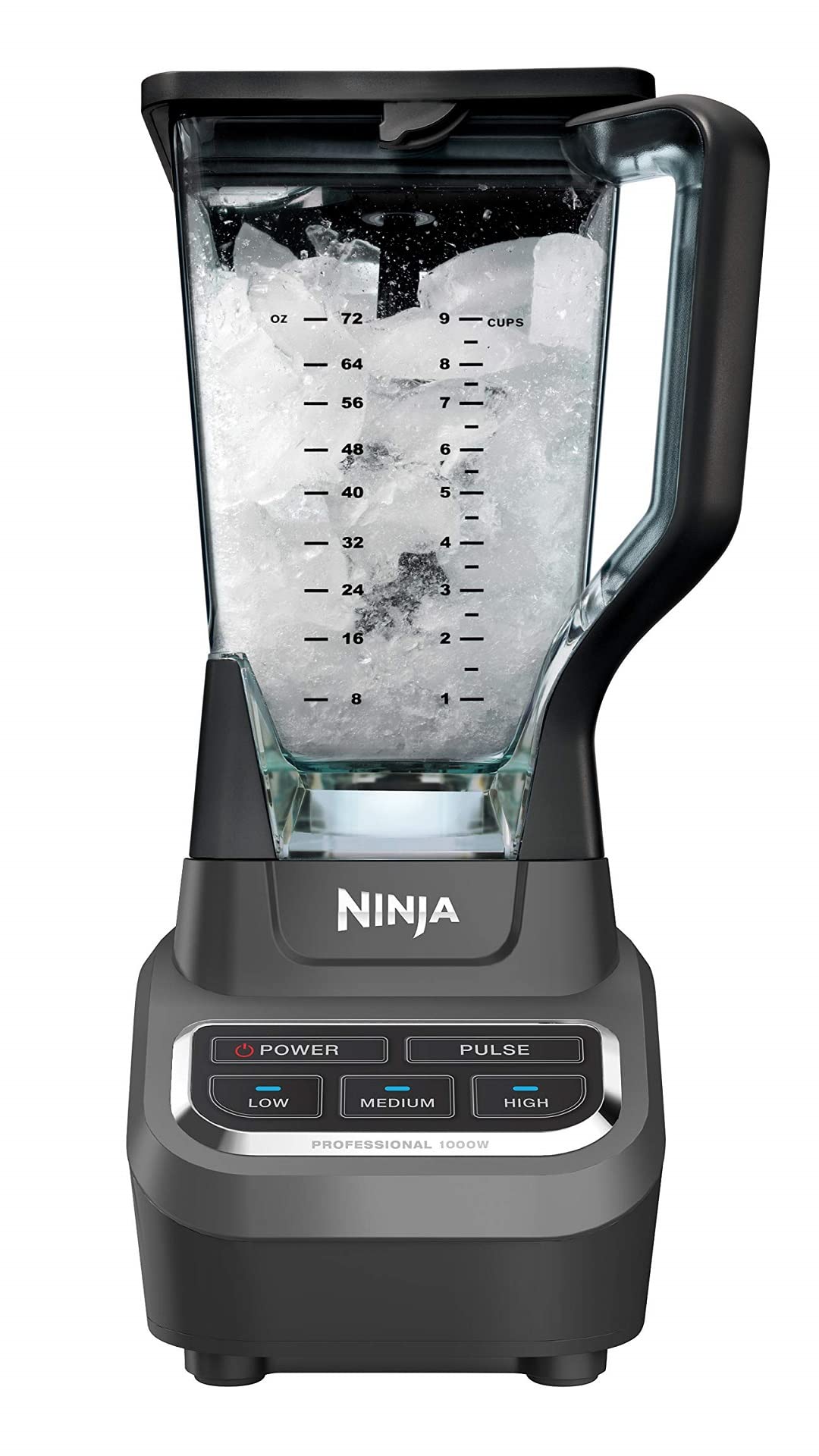 Professional 72 Oz Countertop Blender Compatible with BL610 with 1000-Watt Base and Total Crushing Technology for Smoothies, Ice and Frozen Fruit, Black, 9.5 in L x 7.5 in W x 17 in H