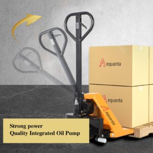 Aequanta Manual Scissor Pallet Jack Truck High Lift Hand Truck 45" Lx21 W Fork Size 2200LBS Capacity Suitable for Open Bottom Pallet