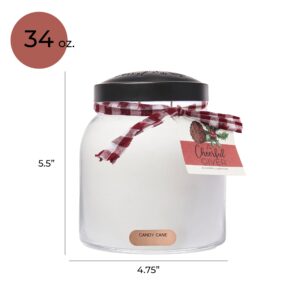 A Cheerful Giver - Candy Cane Special Edition - 34oz Papa Scented Candle Jar - Keepers of The Light - 155 Hours of Burn Time, Candles Gifts for Women