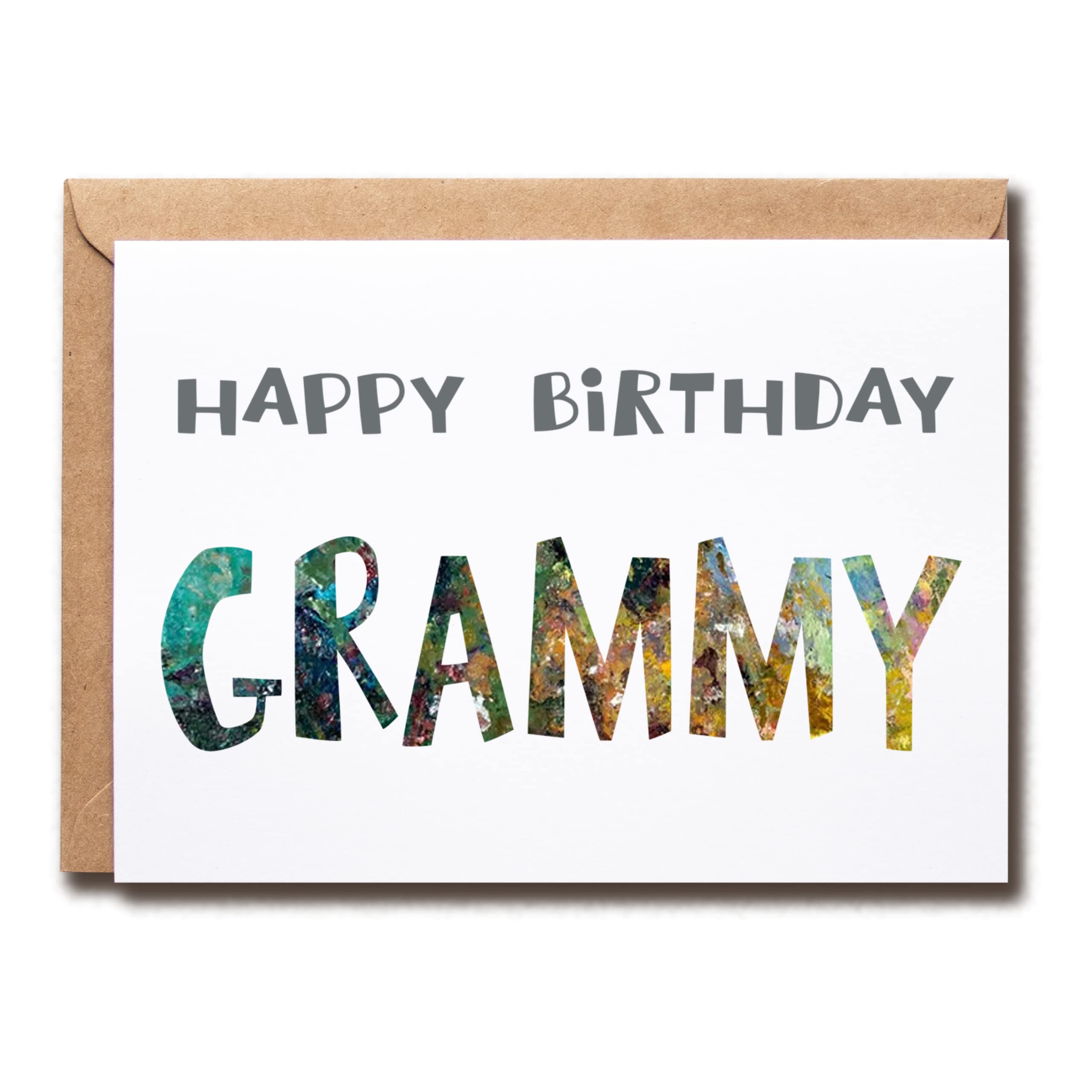 Happy Birthday Grammy - Grammy Birthday Card - Grammy Card - Card For Grammy Modern - Grammy Birthday Card - Card For Grammy