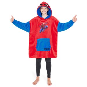 marvel spiderman oversized blanket hoodie for kids and teens