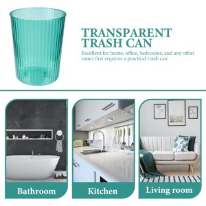 Transparent Trash Can Household Trash Can Large Capacity Garbage Can Waste Bucket Waste Paper Bucket Toilet Paper Bucket Bedroom Waste Can Simple Style Garbage Bucket Trash Bin