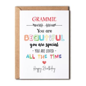 grammie you are beautiful you are special - grammie birthday card poem card for grammie - birthday card for grammie - card for grammie