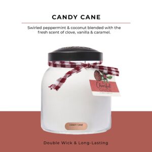 A Cheerful Giver - Candy Cane Special Edition - 34oz Papa Scented Candle Jar - Keepers of The Light - 155 Hours of Burn Time, Candles Gifts for Women