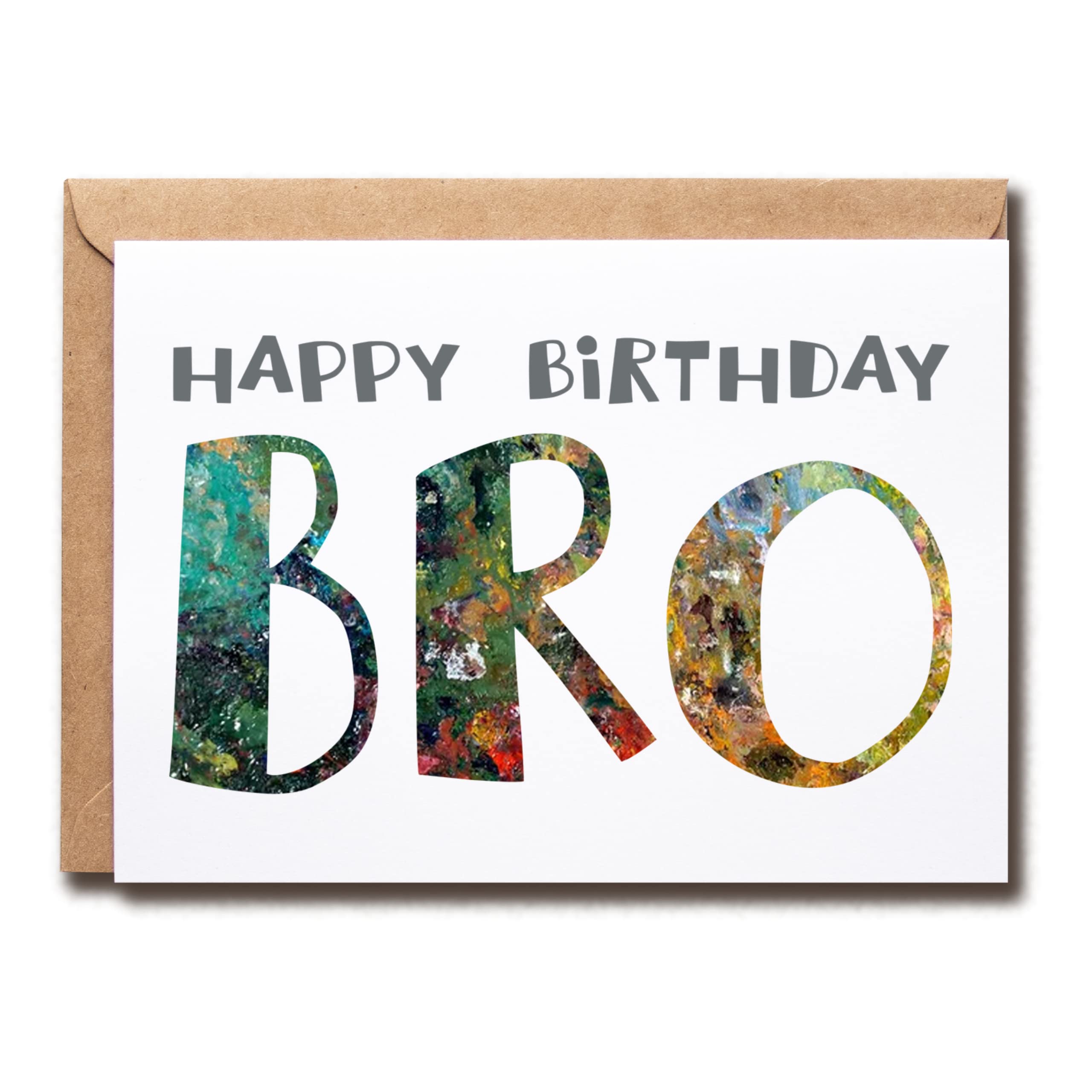 Happy Birthday Bro - Bro Birthday Card - Bro Card - Card For Bro Modern - Bro Birthday Card - Card For Bro