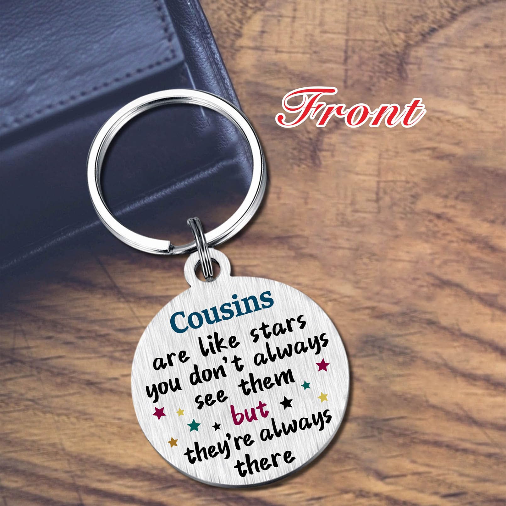 Best Cousin Gifts for Women, Thank You Cousin Keychain, Appreciation Cousin Gifts, Cousin Birthday Christmas Keychain Gifts