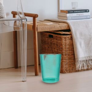 Transparent Trash Can Household Trash Can Large Capacity Garbage Can Waste Bucket Waste Paper Bucket Toilet Paper Bucket Bedroom Waste Can Simple Style Garbage Bucket Trash Bin