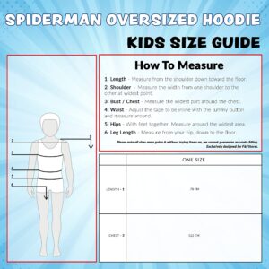 Marvel Spiderman Oversized Blanket Hoodie for Kids and Teens