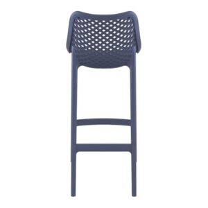 Home Square Patio Bar Stool in Dark Gray Finish - Set of 2