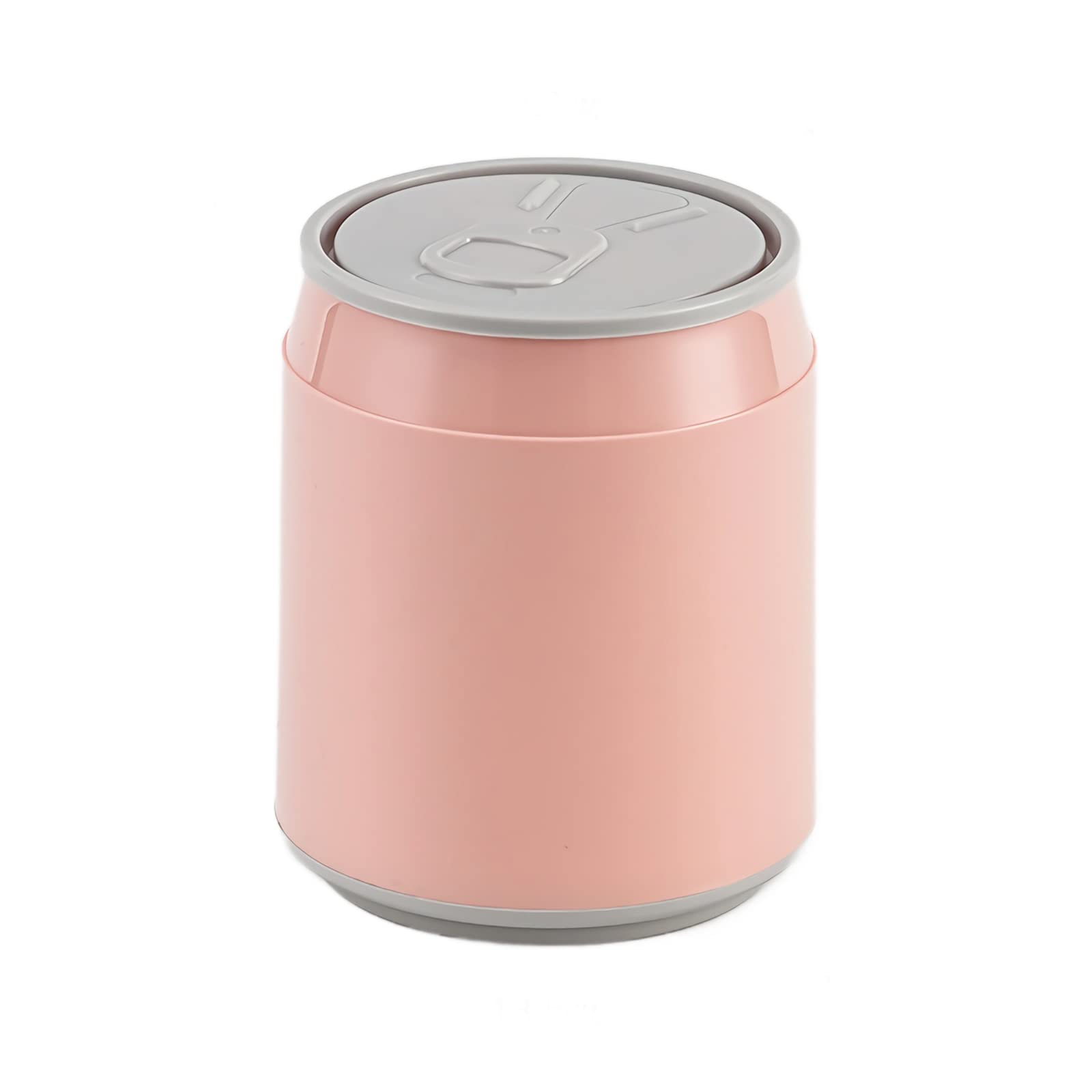 LtyTz Mini Countertop Trash Can , Waste Can with Press Type Lid, 1.8 L / 0.47 Gal Wastebasket Trash Can Dispenser, Mini Bin for Coffee Table, Bathroom Vanity Top (Pink)